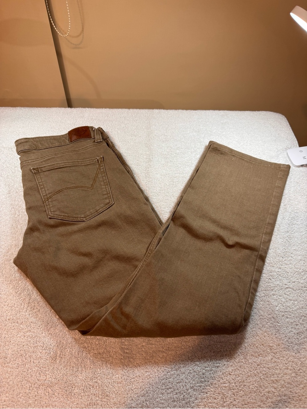 Women’s Dickies Khaki Colored Straight Jeans Size 4 Regular